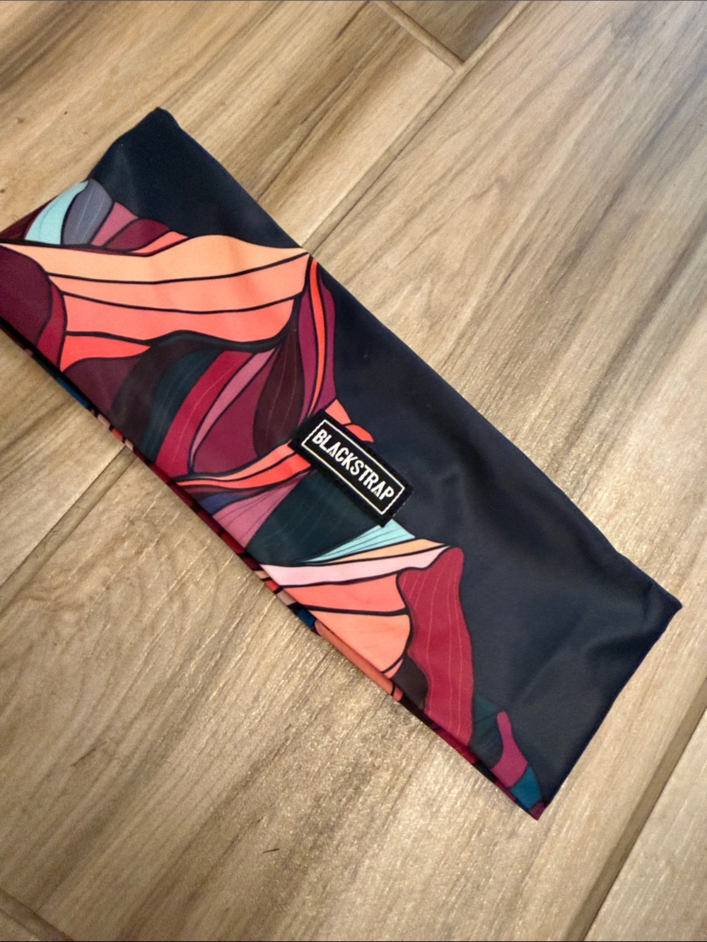Snow Gaiter/Buff - Navy with Multicolor Wave